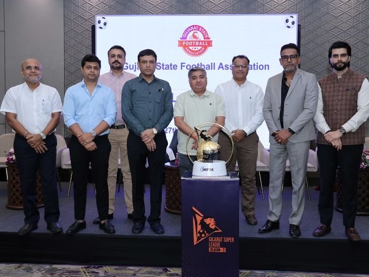 અમદાવાદમાં GSL સીઝન-3: ટ્રોફી અને જર્સી લોન્ચ, 1 સપ્ટેમ્બરથી ટ્રાન્સસ્ટેડિયામાં રોમાંચક મુકાબલા