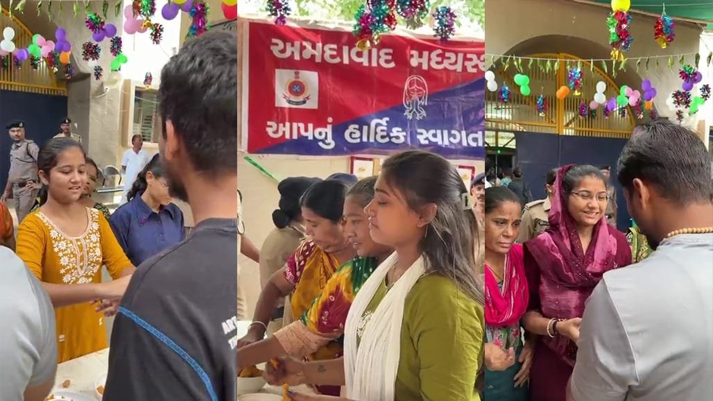 રક્ષાબંધન: સાબરમતી જેલમાં 3000થી વધુ કેદીઓને બહેનોએ બાંધી રાખડી, ભાવુક દૃશ્યો