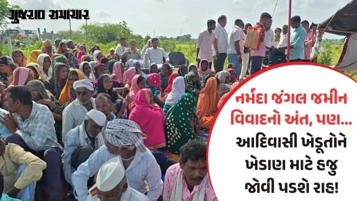 નર્મદાના સાગબારામાં જંગલ જમીન વિવાદ: 23 દિવસ બાદ ધરણા સમાપ્ત, સરકારી પ્રતિનિધિઓએ આપી ખાતરી
