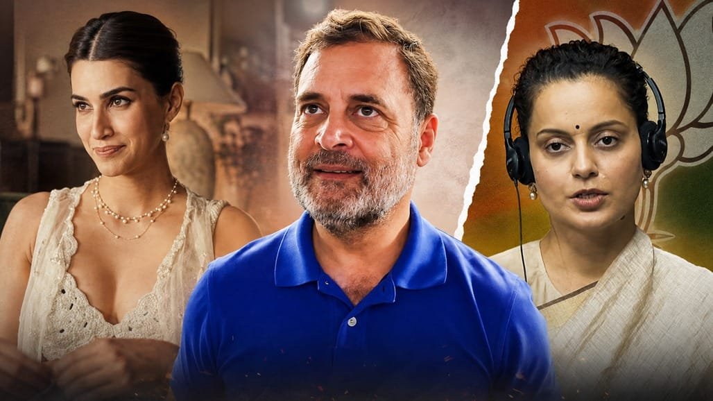 કૃતિ સેનનના પહેરવેશ પર વિવાદ: રાહુલ ગાંધી અને કંગના રાણાવત વચ્ચે રાજકીય ખેંચતાણ