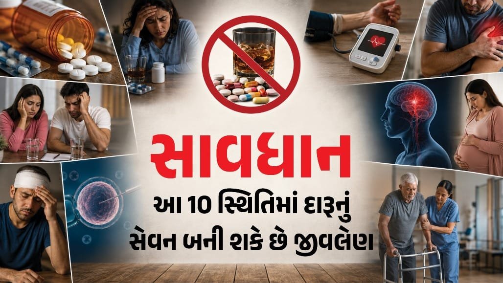 દવા સાથે દારૂ કેમ ખતરનાક? જાણો આ 10 પરિસ્થિતિઓમાં શું કરવું